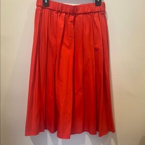 Michael Kors full red mid length skirt